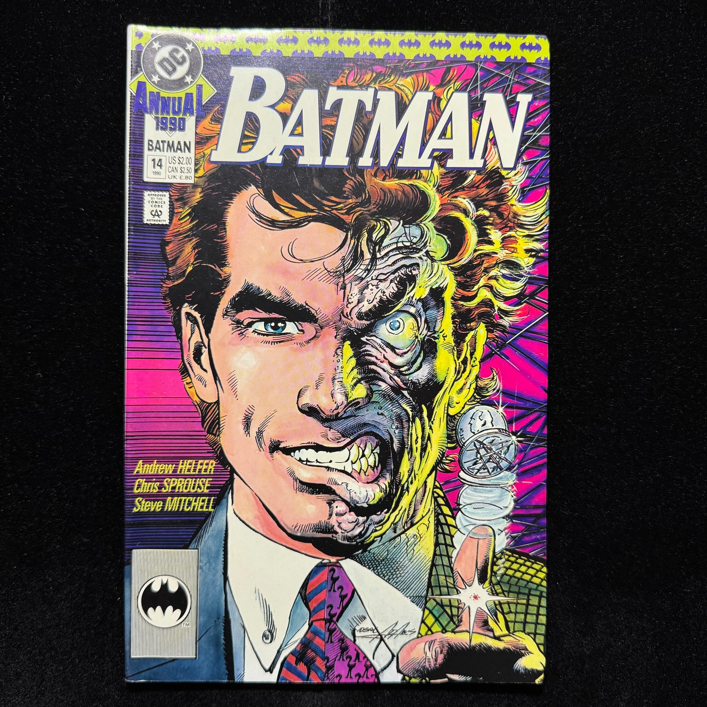 Batman Annual 14 - Origin Of Two-Face - Copper Age Dc Comics 1990