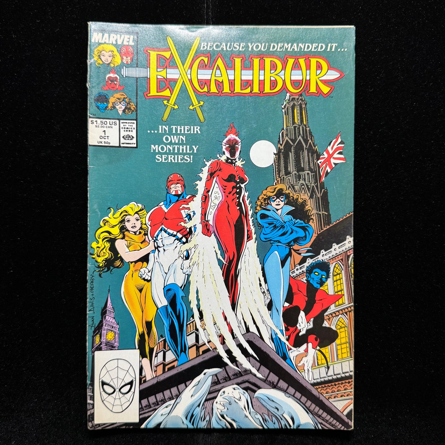 Excalibur 1 - 1st Ongoing Excalibur Title - Copper Age Marvel Comics 1988