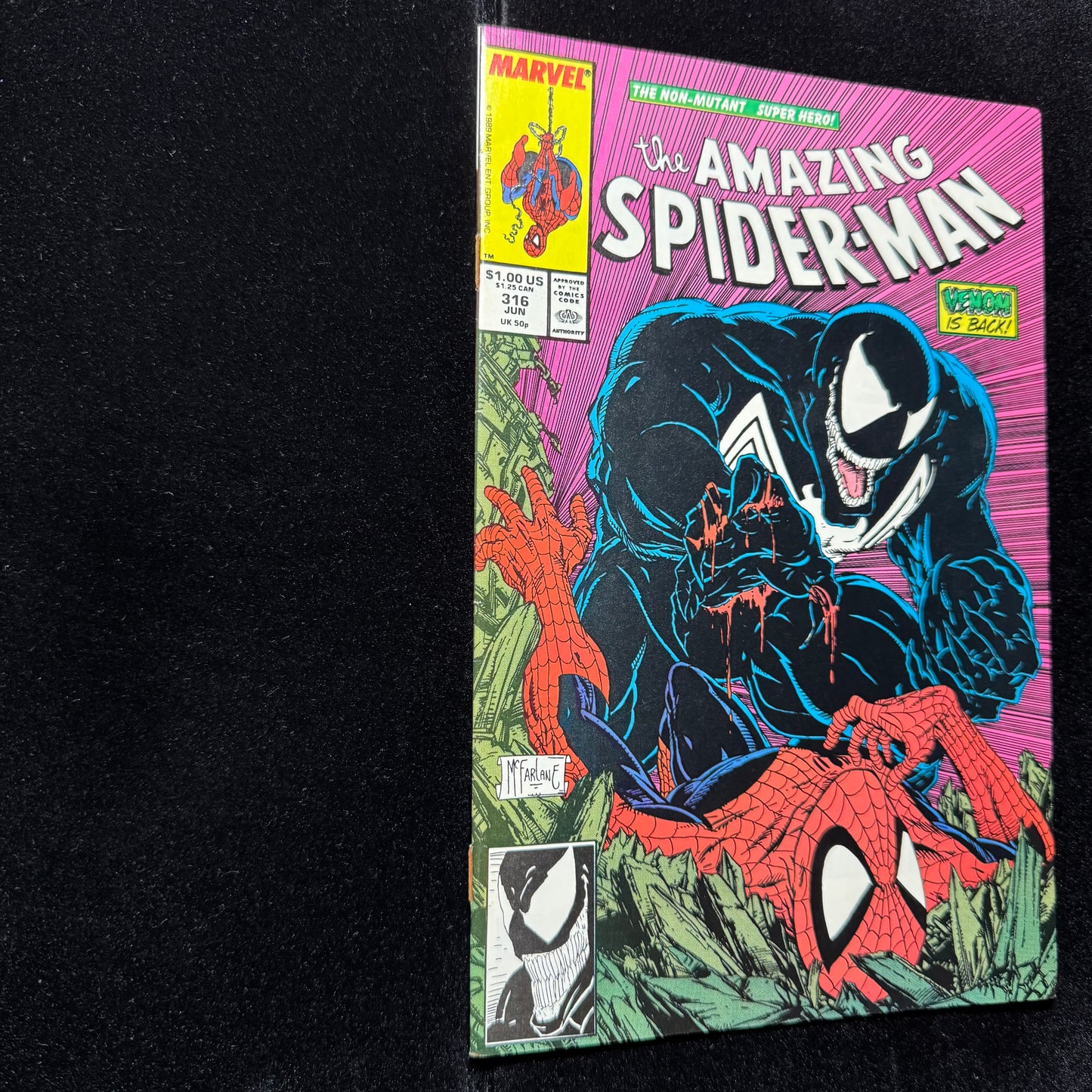 Amazing Spider-Man 316 - 3rd App Venom - Iconic Cover - Copper Age Marvel 1989