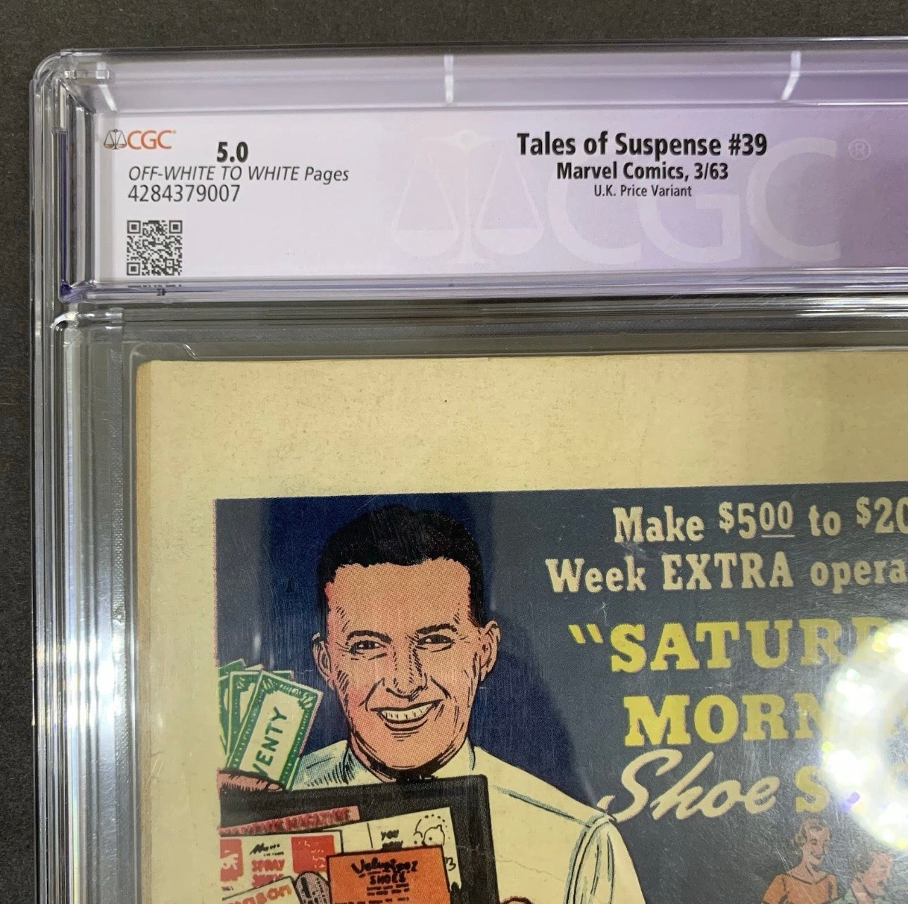 Tales Of Suspense 39/ CGC 5.0 Restored (purple Label)/ Marvel Comics 1963