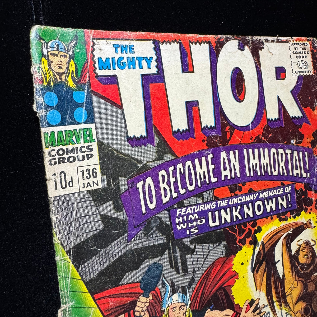 Thor 136 - 1st App Sif, 1st App Of The Lurking Unknown - Silver Age Marvel 1967