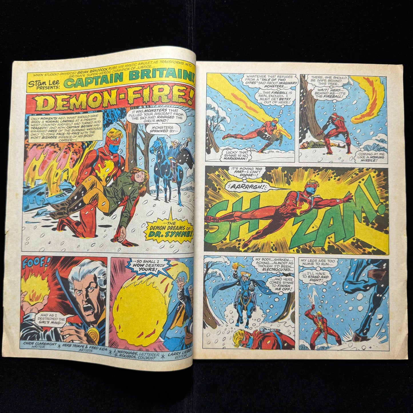 Captain Britain 9 - 2nd App Of Betsy Braddock - Bronze Age Marvel Comics 1976