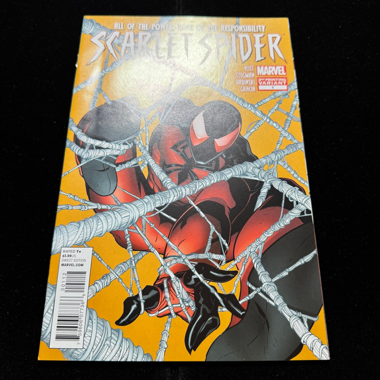 Scarlet Spider 1 - 2nd Print Variant - Modern Age Marvel Comics 2012