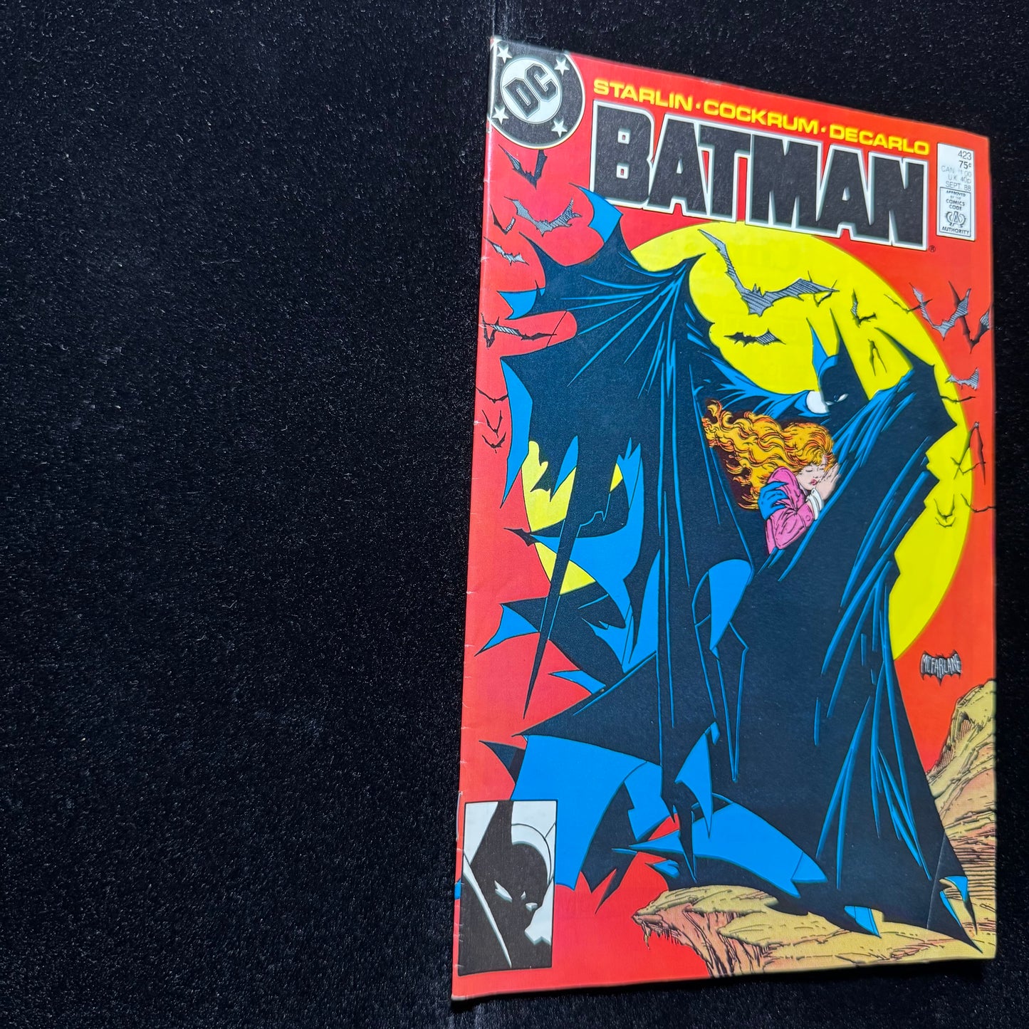 Batman 423 - Iconic Cover Art By Todd McFarlane - Copper Age Dc Comics 1988