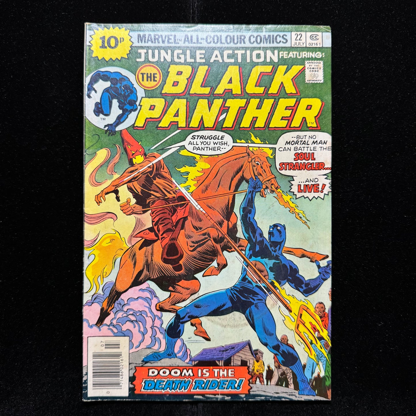 Jungle Action 22 - 1st App Of Soul Strangler - Bronze Age Marvel Comics 1976