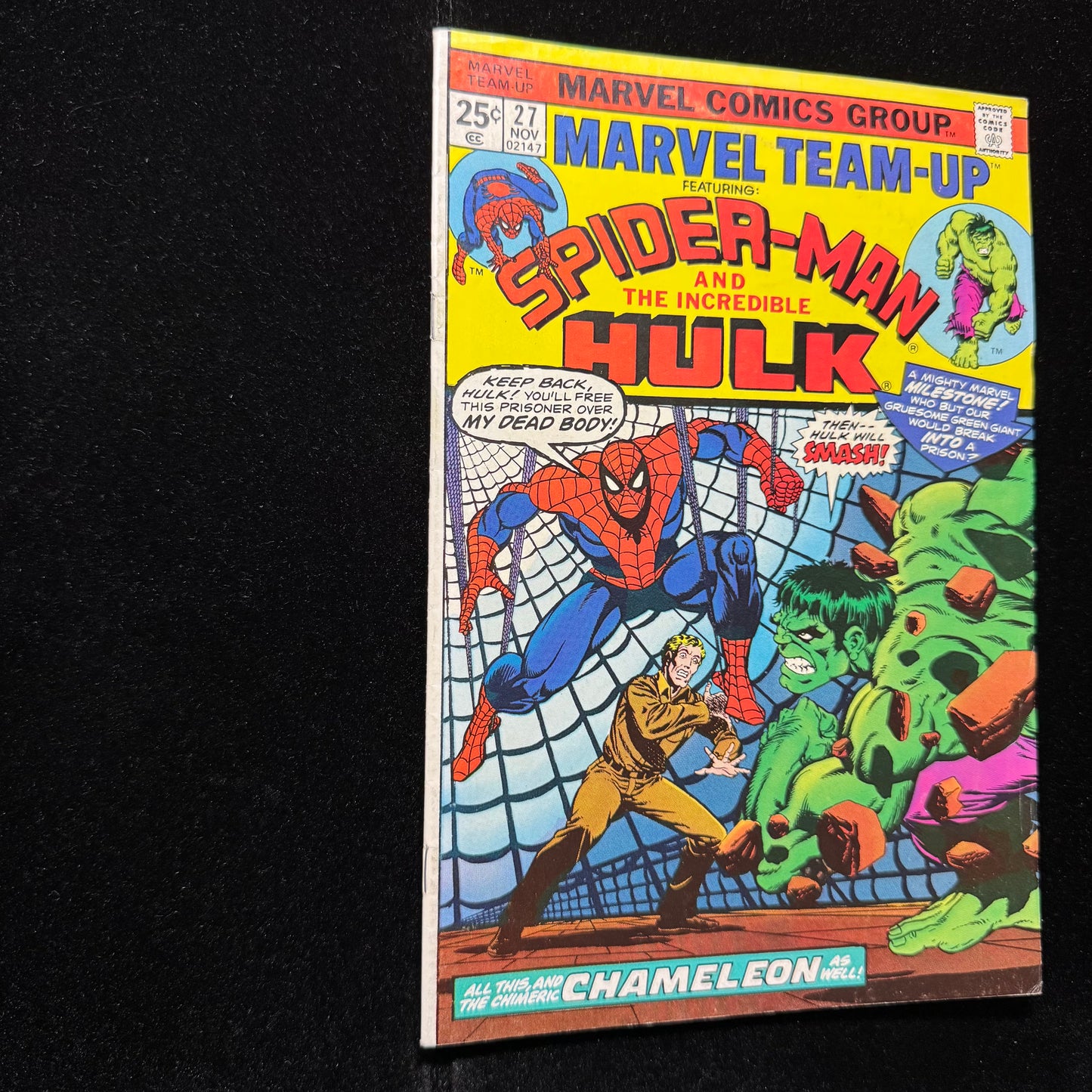 Marvel Team Up 27 - Value Stamp Has Been Cut Out- Bronze Age Marvel Comics 1974