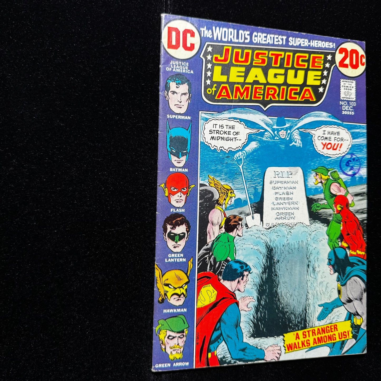 Justice League 103 - Phantom Stranger Joins The JLA - Bronze Age Dc Comics 1972