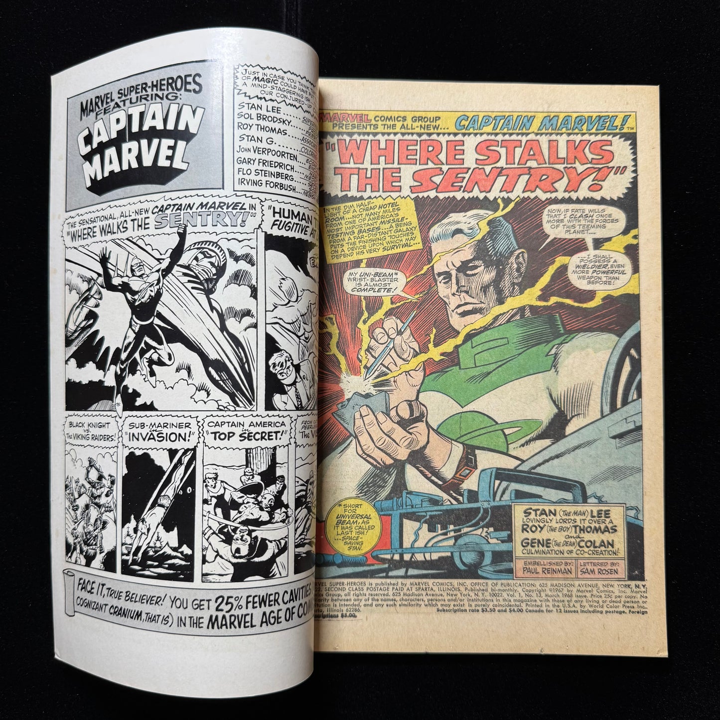 Marvel Super-Heroes 13 - 1st App Carol Danvers - Silver Age Marvel Comics 1968