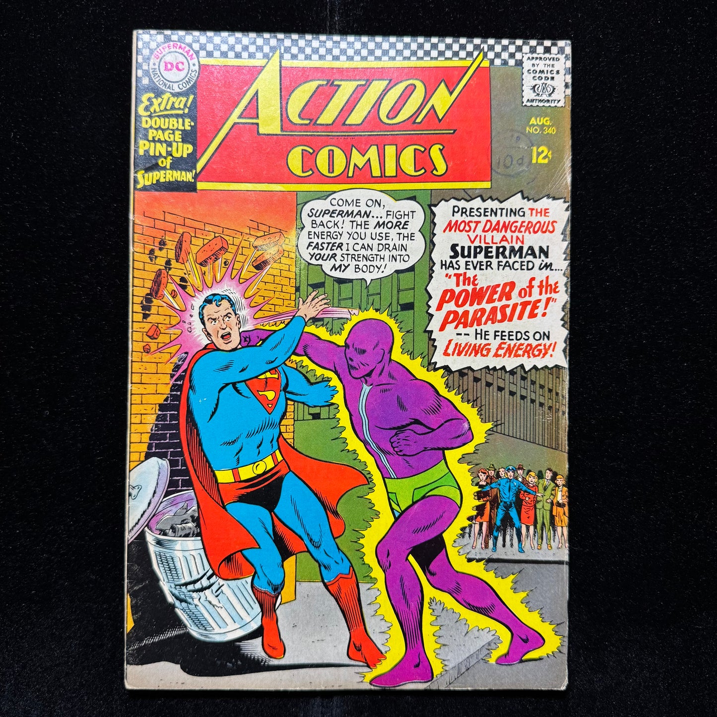 Action Comics 340 - 1st Appearance Of Parasite - Silver Age Dc Comics 1966