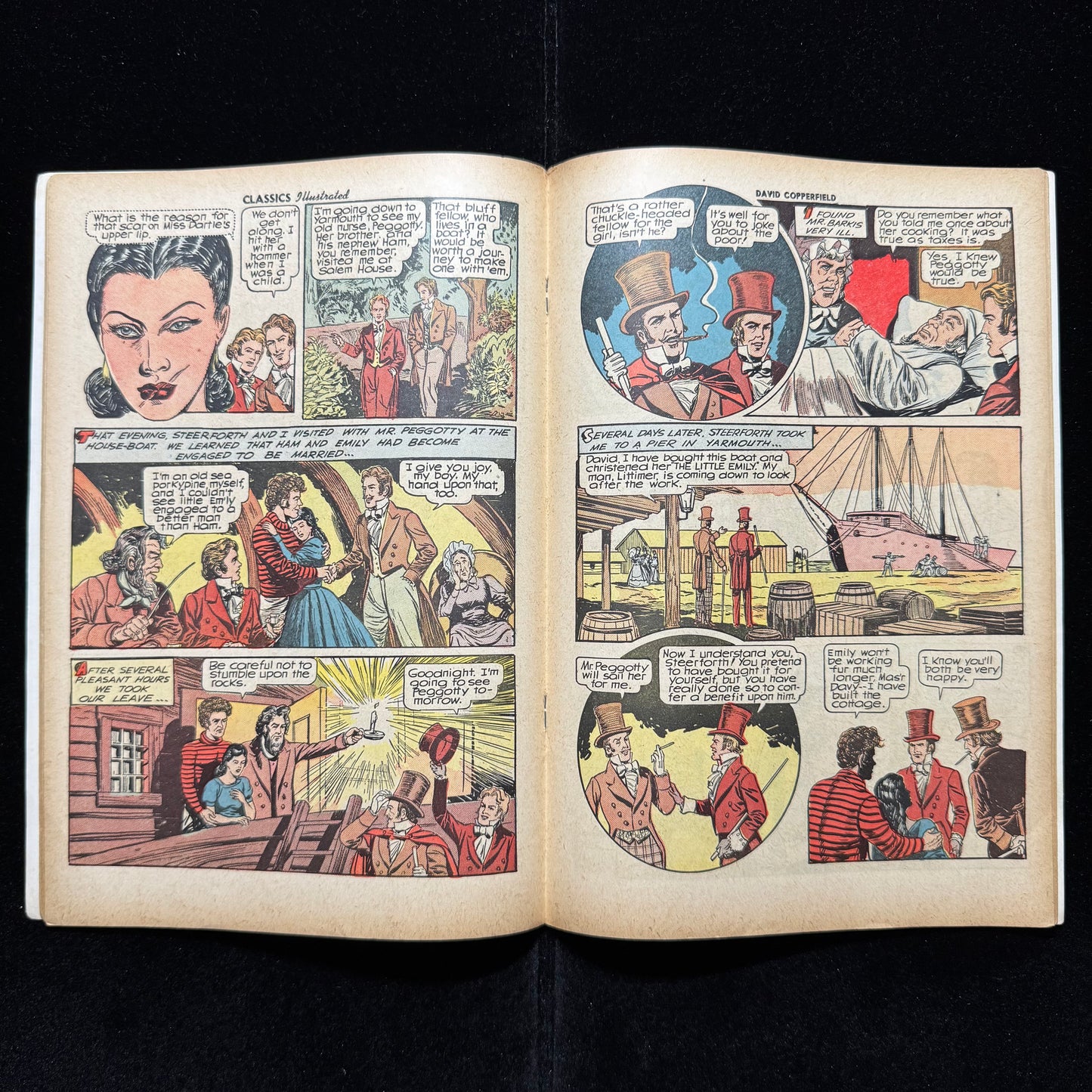 Classics Illustrated 48 - David Copperfield - UK Thorpe & Porter Comics C.1955
