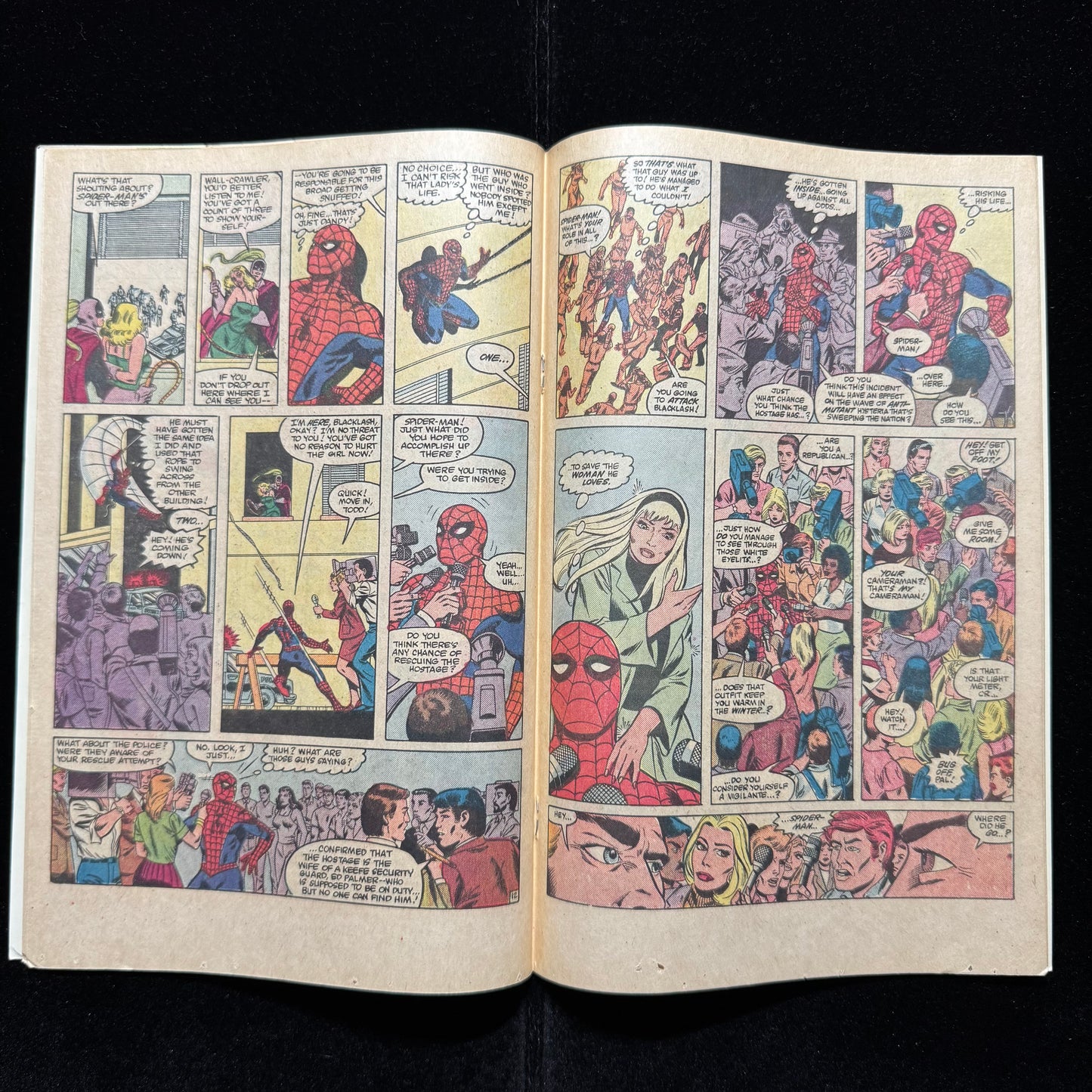 Spectacular Spider-Man 101 - Iconic Cover Art - Copper Age Marvel Comics 1985