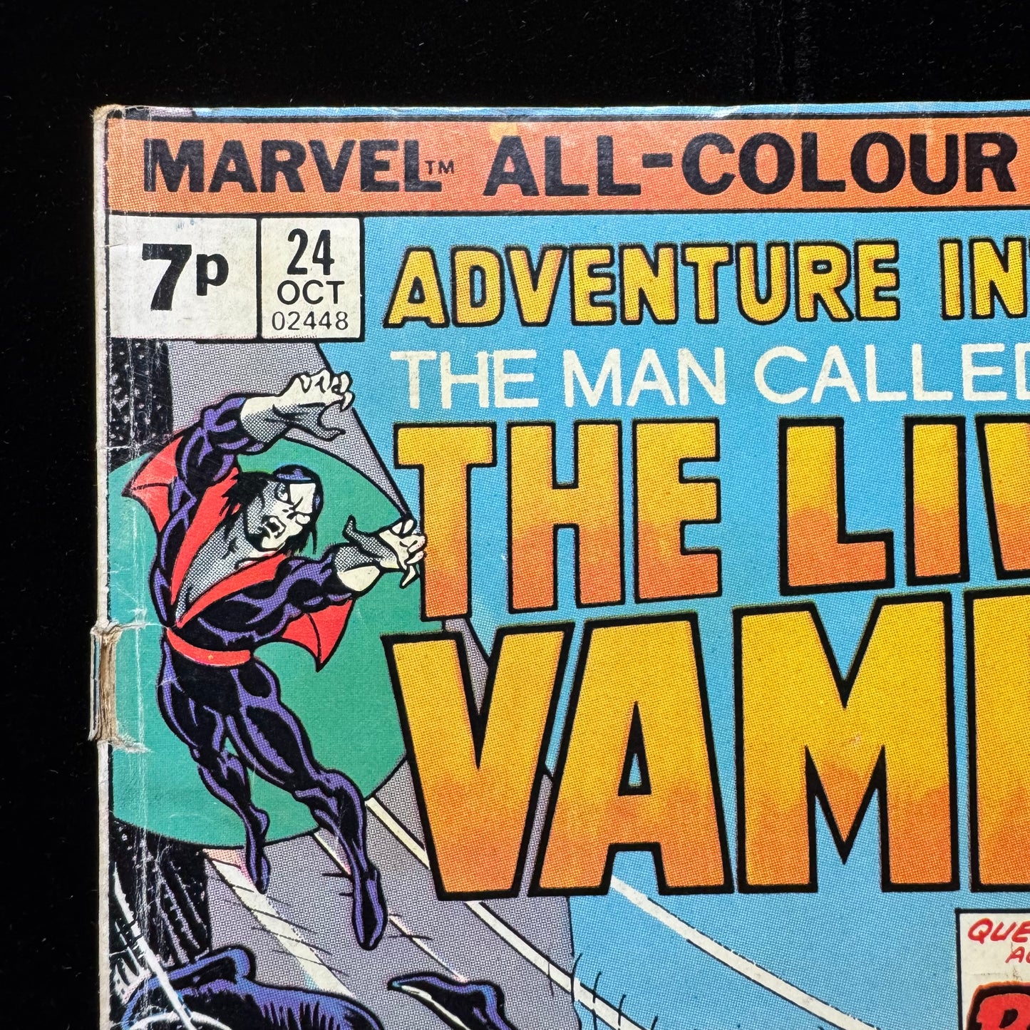 Adventure Into Fear 24 - Blade And Morbius 1st Meet - Bronze Age Marvel 1974