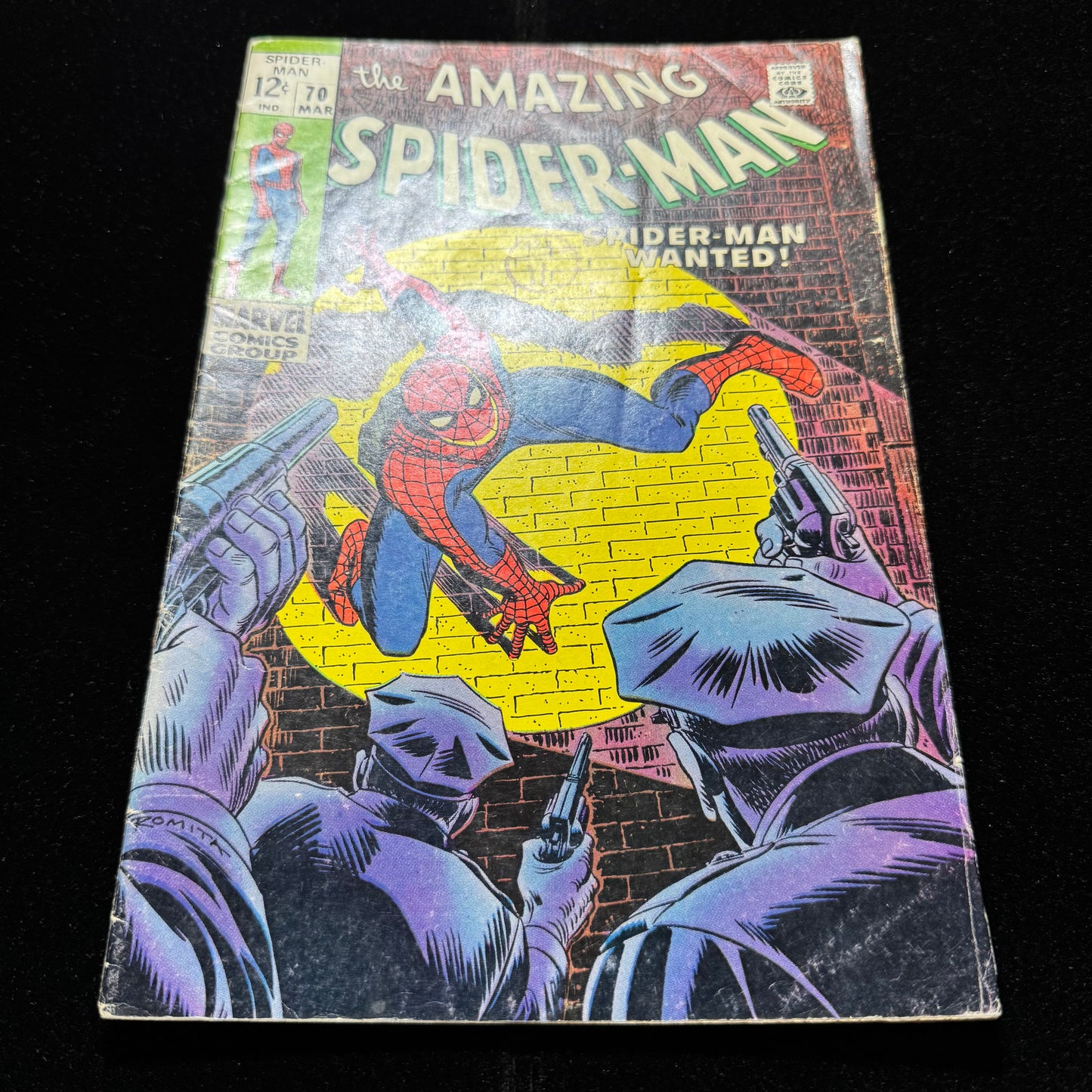 Amazing Spider-Man 70 - 1st Cameo App Of Vanessa Fisk - Silver Age Marvel 1969