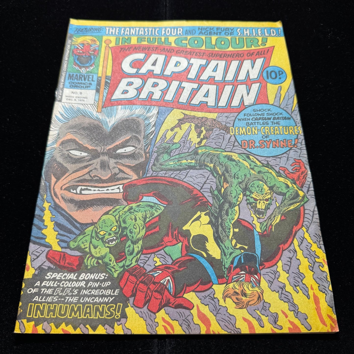 Captain Britain 9 - 2nd App Of Betsy Braddock - Bronze Age Marvel Comics 1976