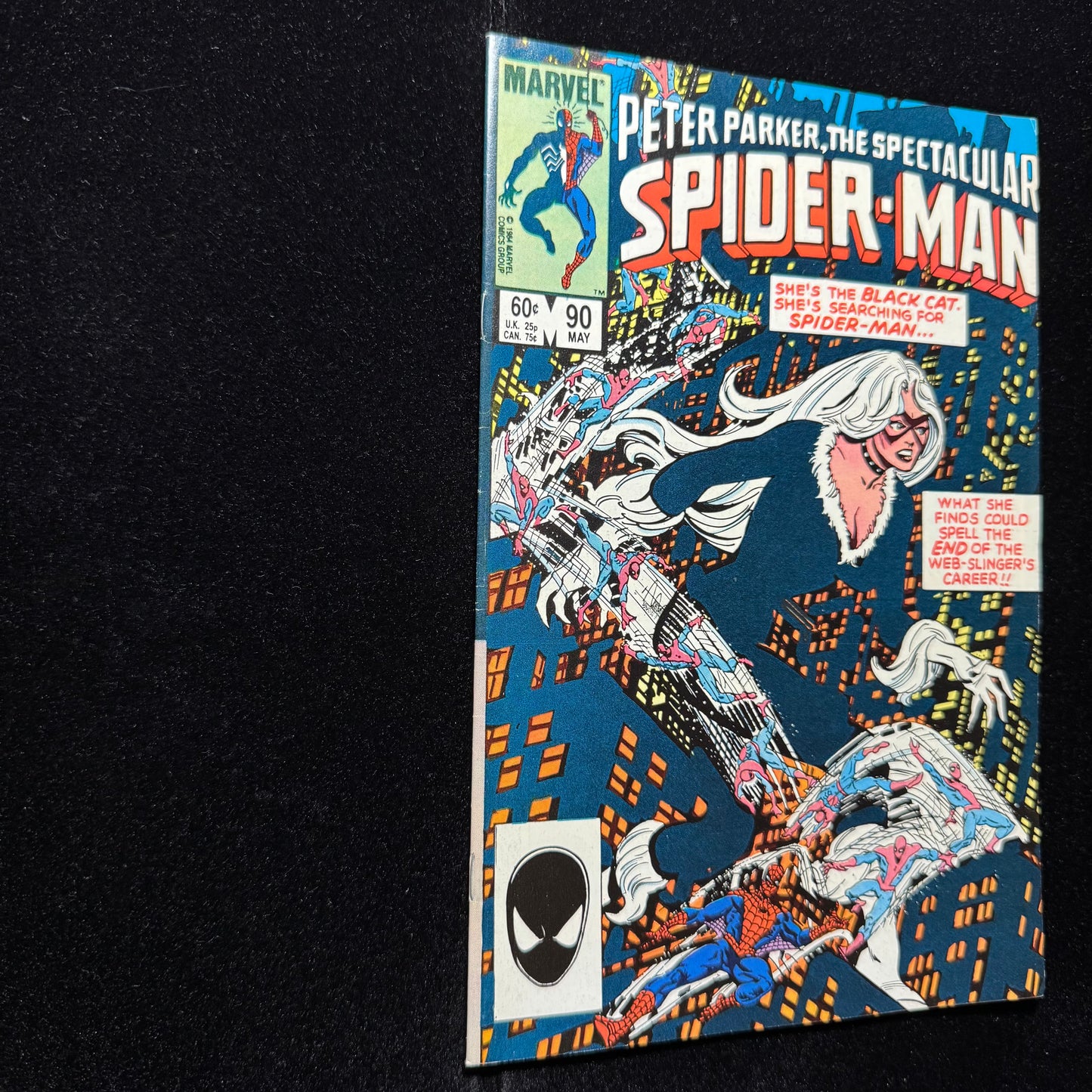 Spectacular Spider-Man 90 - 2nd App Black Suit - Copper Age Marvel Comics 1984