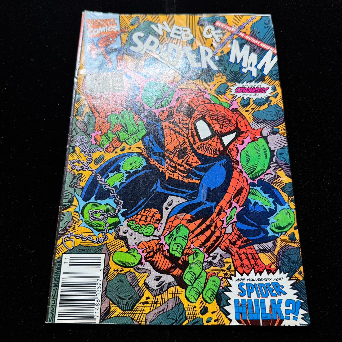 Web Of Spider-Man 70 - Newsstand - 1st App Spider-Hulk - Copper Age Marvel 1990