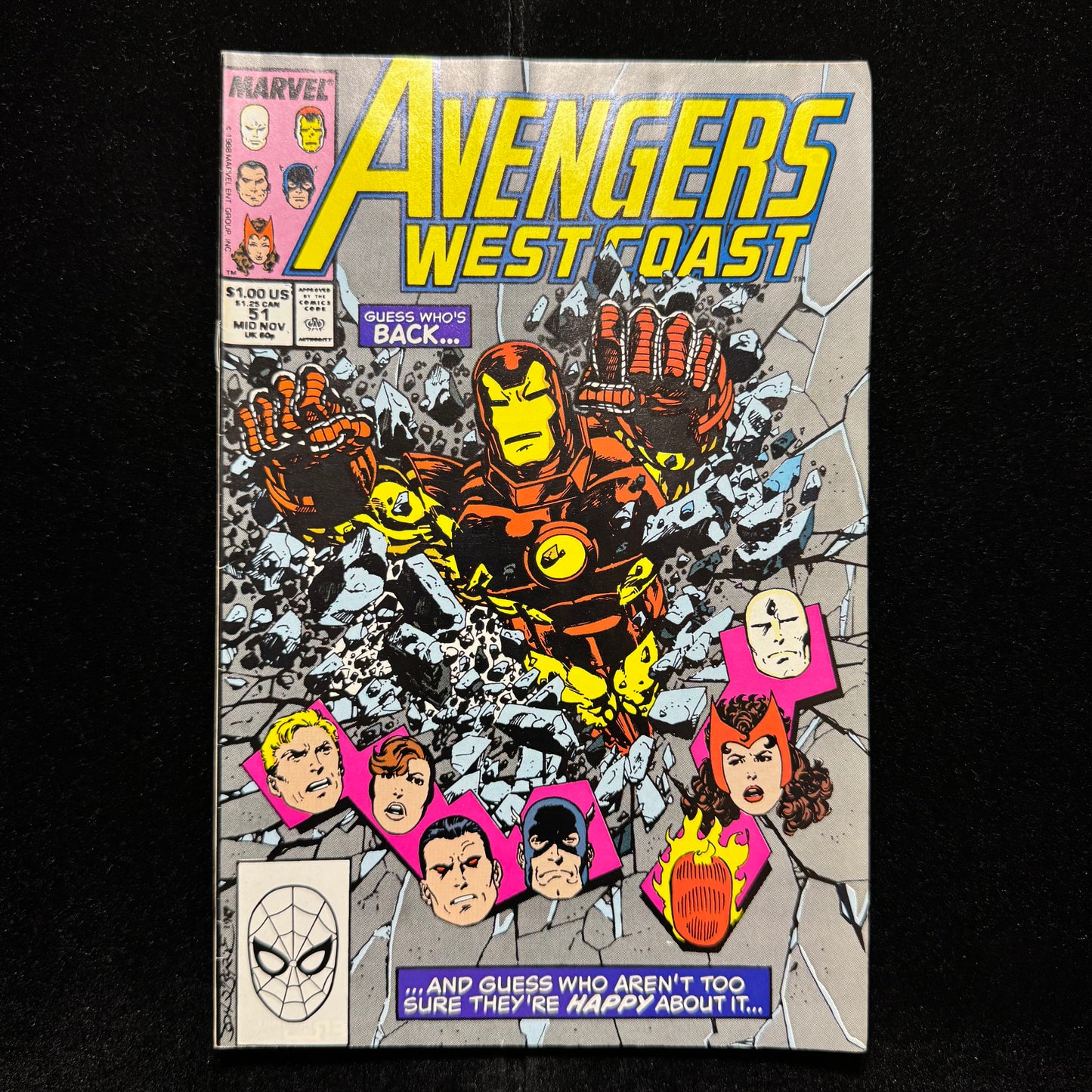 West Coast Avengers 51 - Origin Of Master Pandemonium - Copper Age Marvel 1989