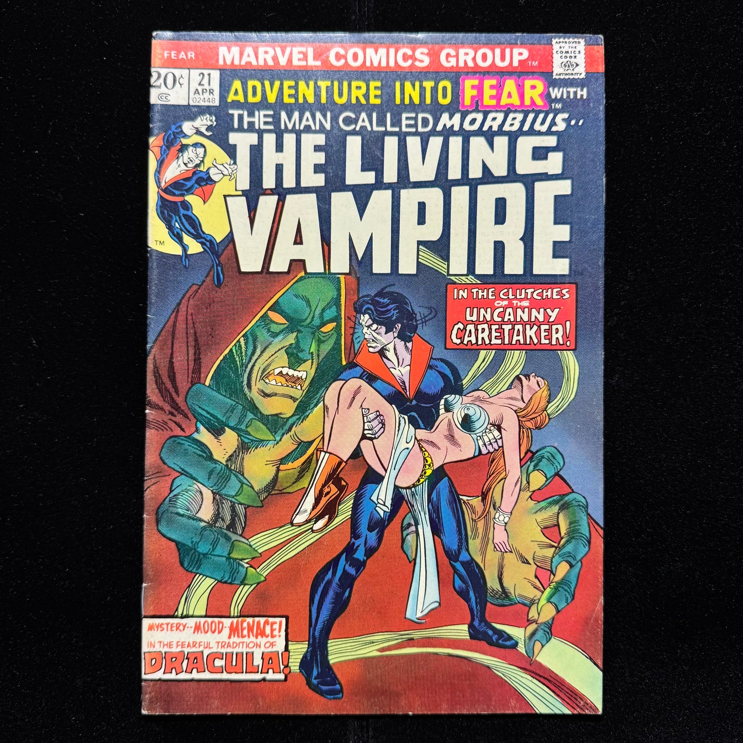 Adventure Into Fear 21 - 2nd Solo Morbius Story - Bronze Age Marvel Comics 1974