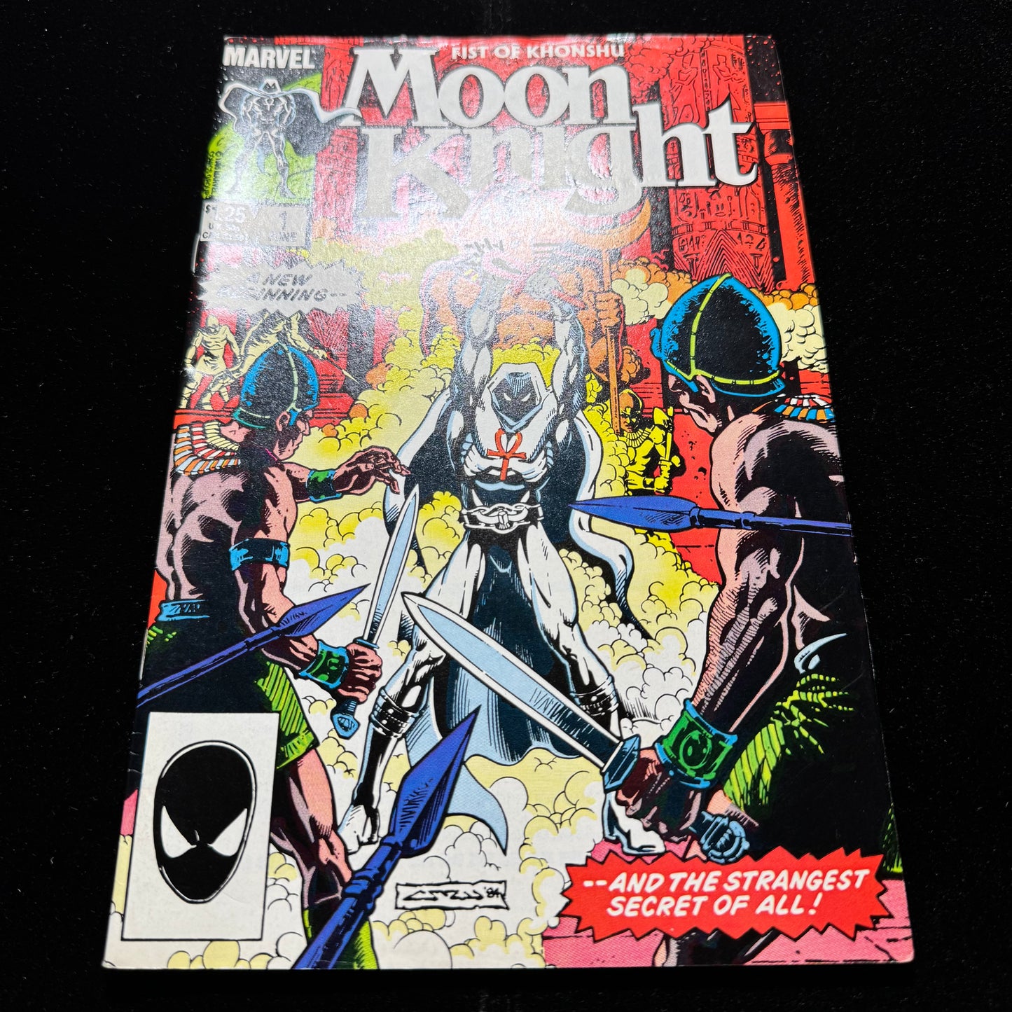 Moon Knight 1 - Debut Of New Moon Knight Suit - Copper Age Marvel Comics 1985