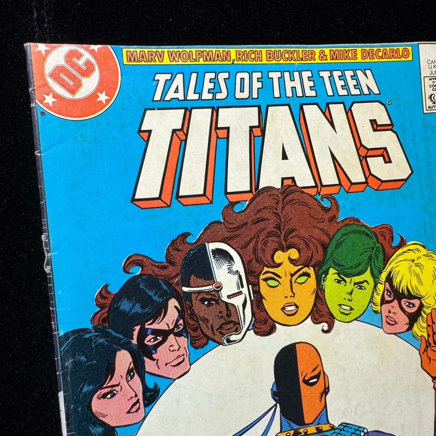 Tales Of The Teen Titans 54 - Deathstroke Cover - Copper Age Dc Comics 1985