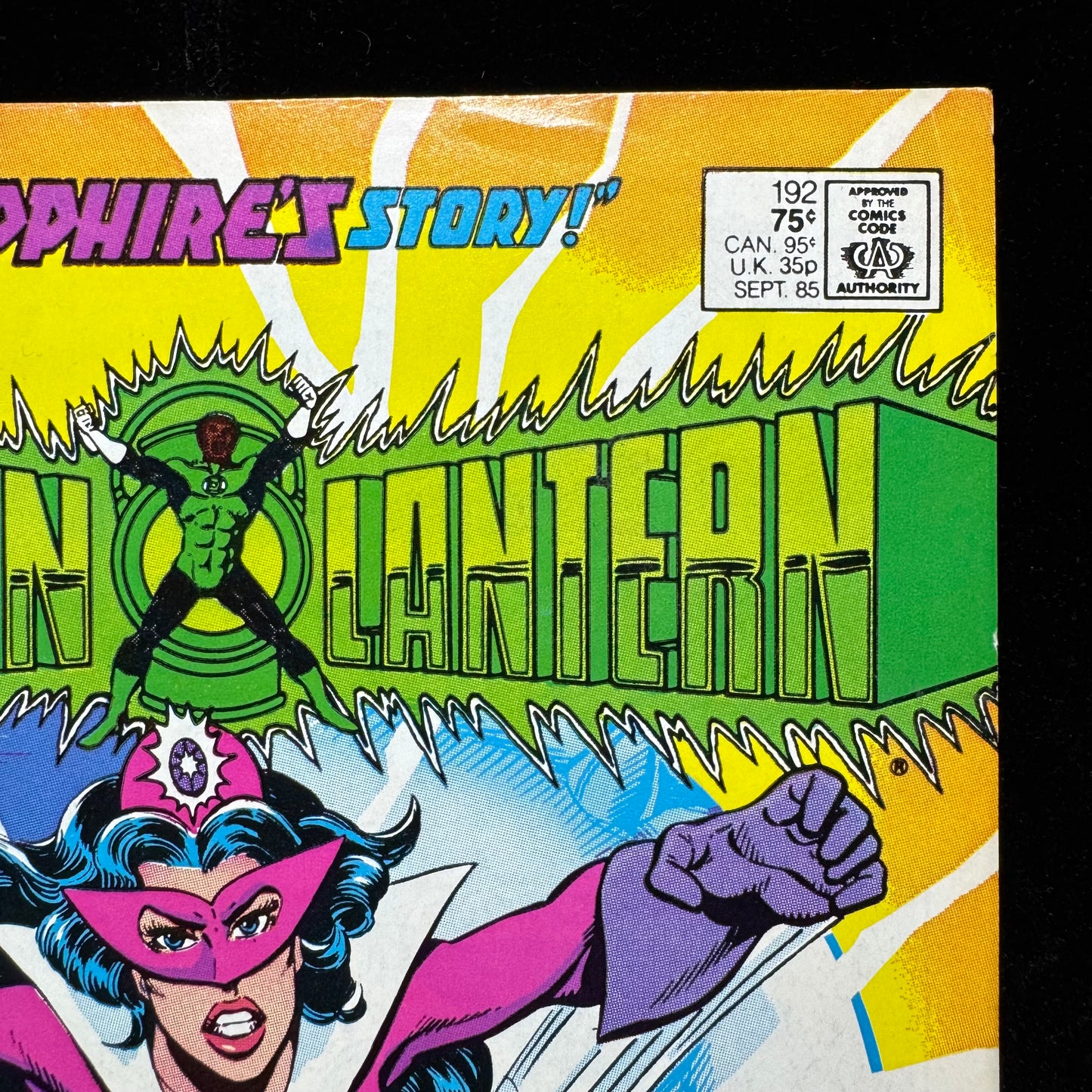 Green Lantern 192 - Origin Of Star Sapphire - Copper Age Dc Comics 1985