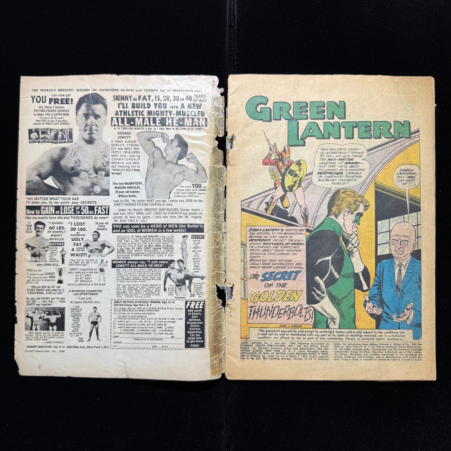 Green Lantern 2 - 1st App Pieface, 1st Qwardians, 1st Antimatter Universe - Silver Age Dc Comics 1960