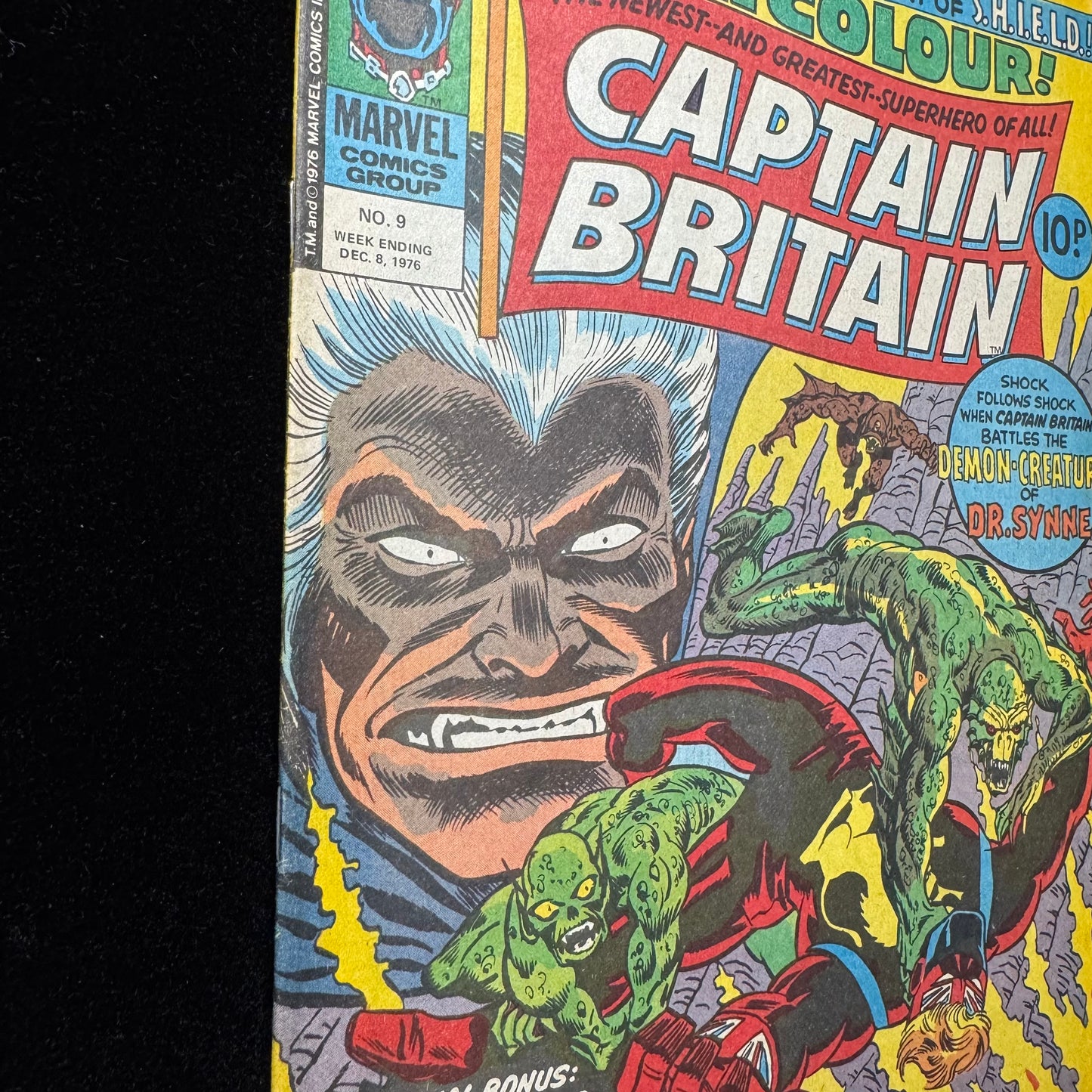 Captain Britain 9 - 2nd App Of Betsy Braddock - Bronze Age Marvel Comics 1976