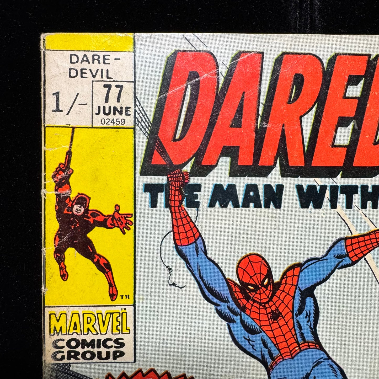 Daredevil 77 - Featuring Spider-Man & Namor - Bronze Age Marvel Comics 1971