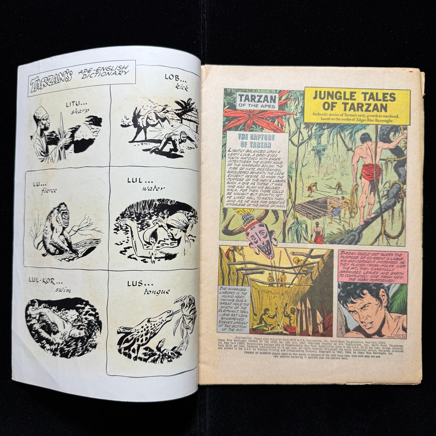 Tarzan Of The Apes 169 - Silver Age Dell Comics 1967