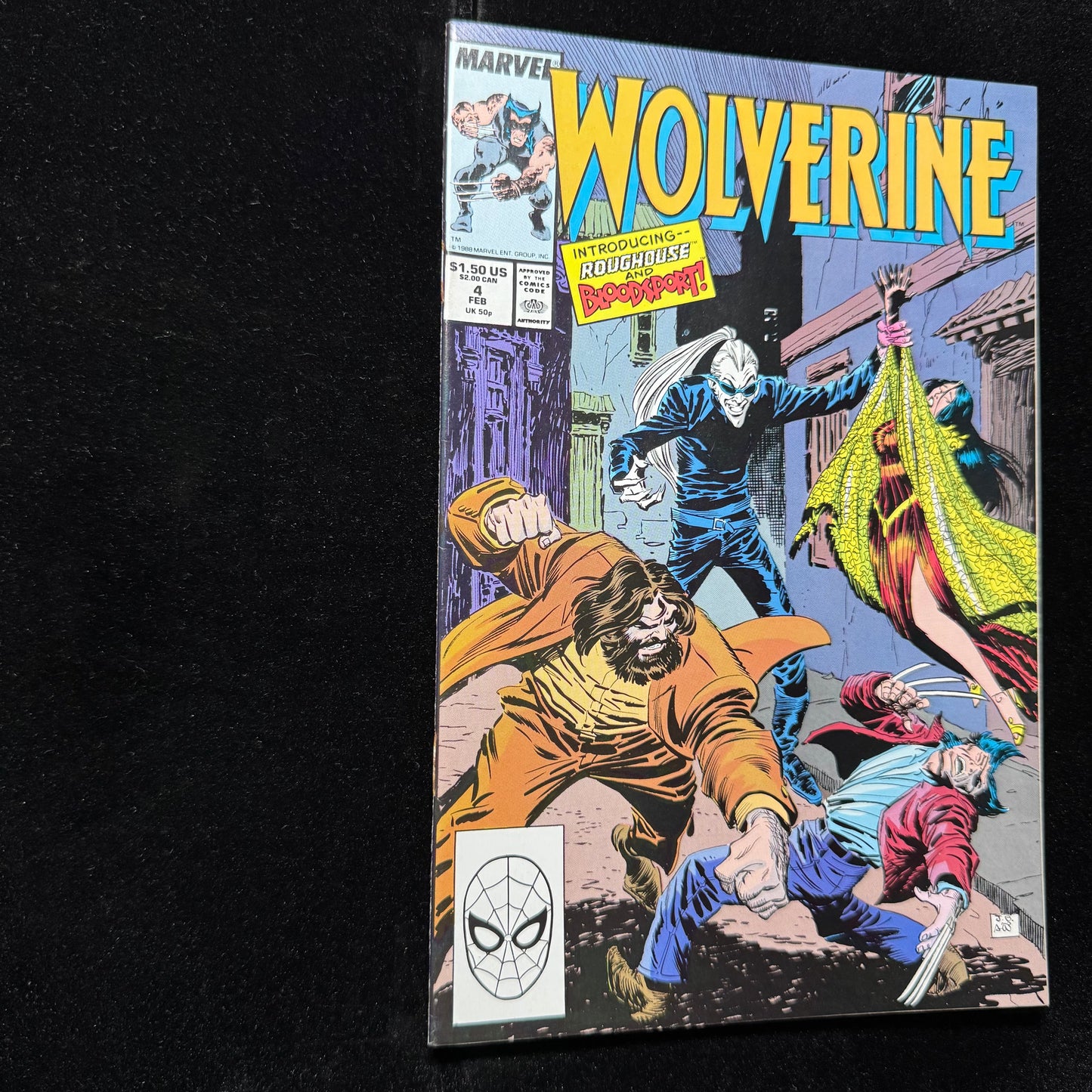 Wolverine 4 - 1st Appearance Of Bloodscream - Copper Age Marvel Comics 1989