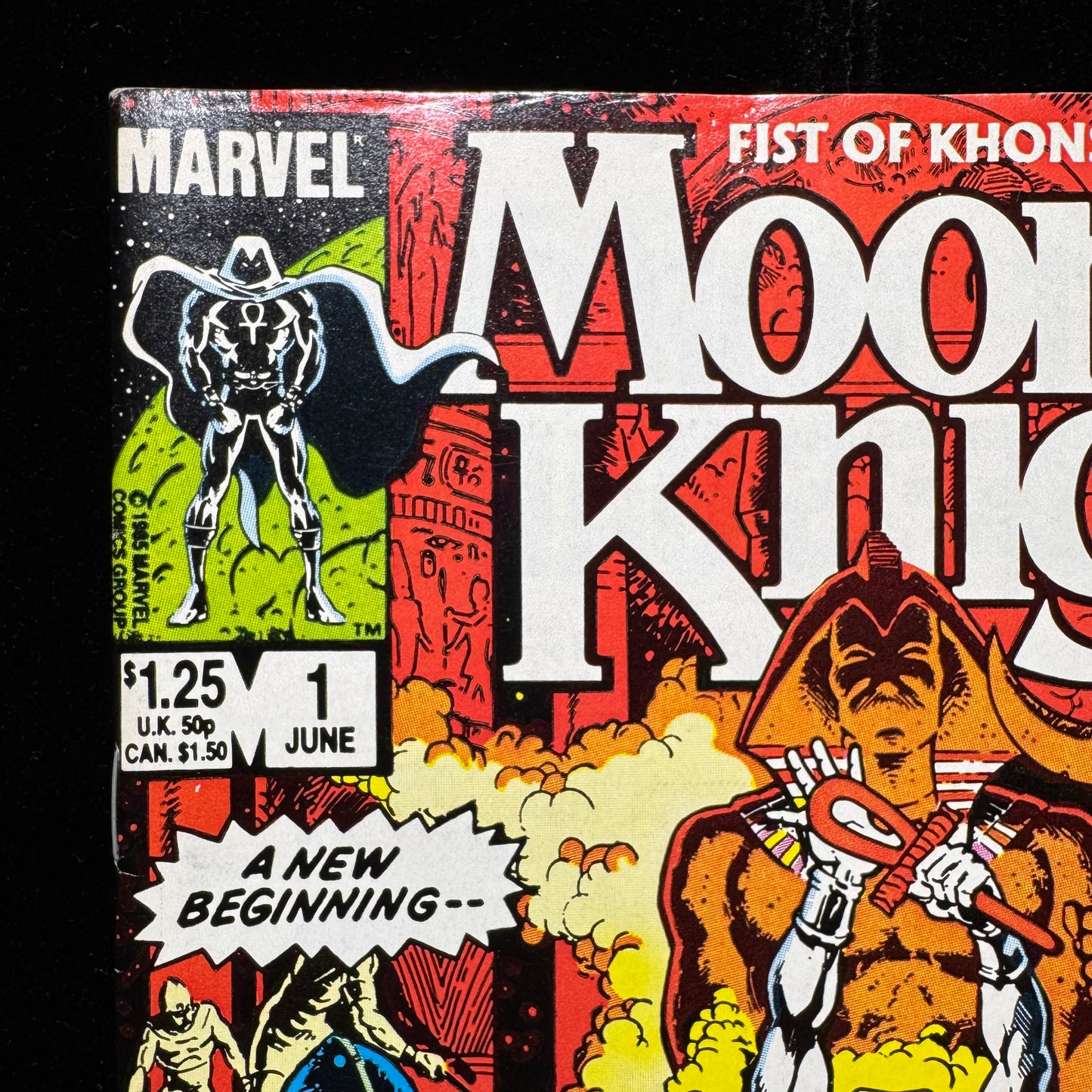 Moon Knight 1 - Debut Of New Moon Knight Suit - Copper Age Marvel Comics 1985