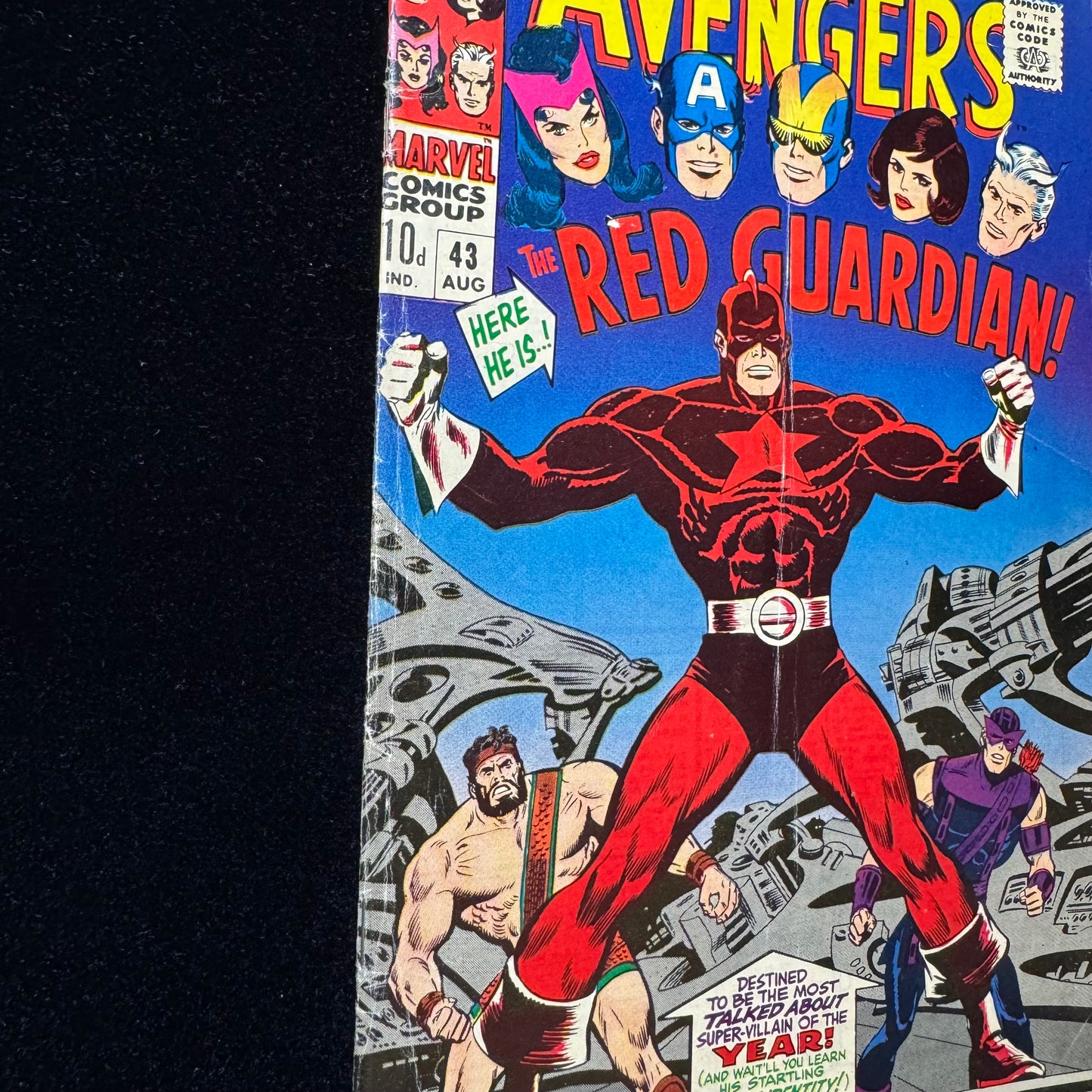 Avengers 43 - 1st Appearance Of The Red Guardian - Silver Age Marvel Comics 1967