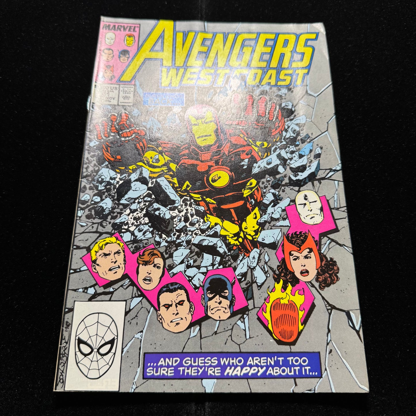 West Coast Avengers 51 - Origin Of Master Pandemonium - Copper Age Marvel 1989