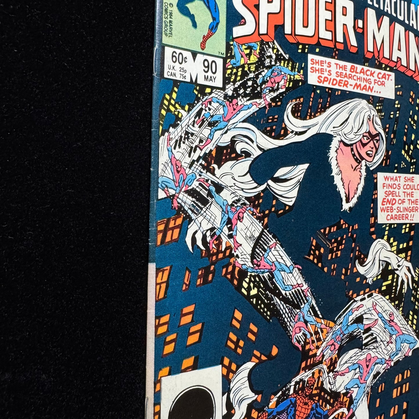Spectacular Spider-Man 90 - 2nd App Black Suit - Copper Age Marvel Comics 1984
