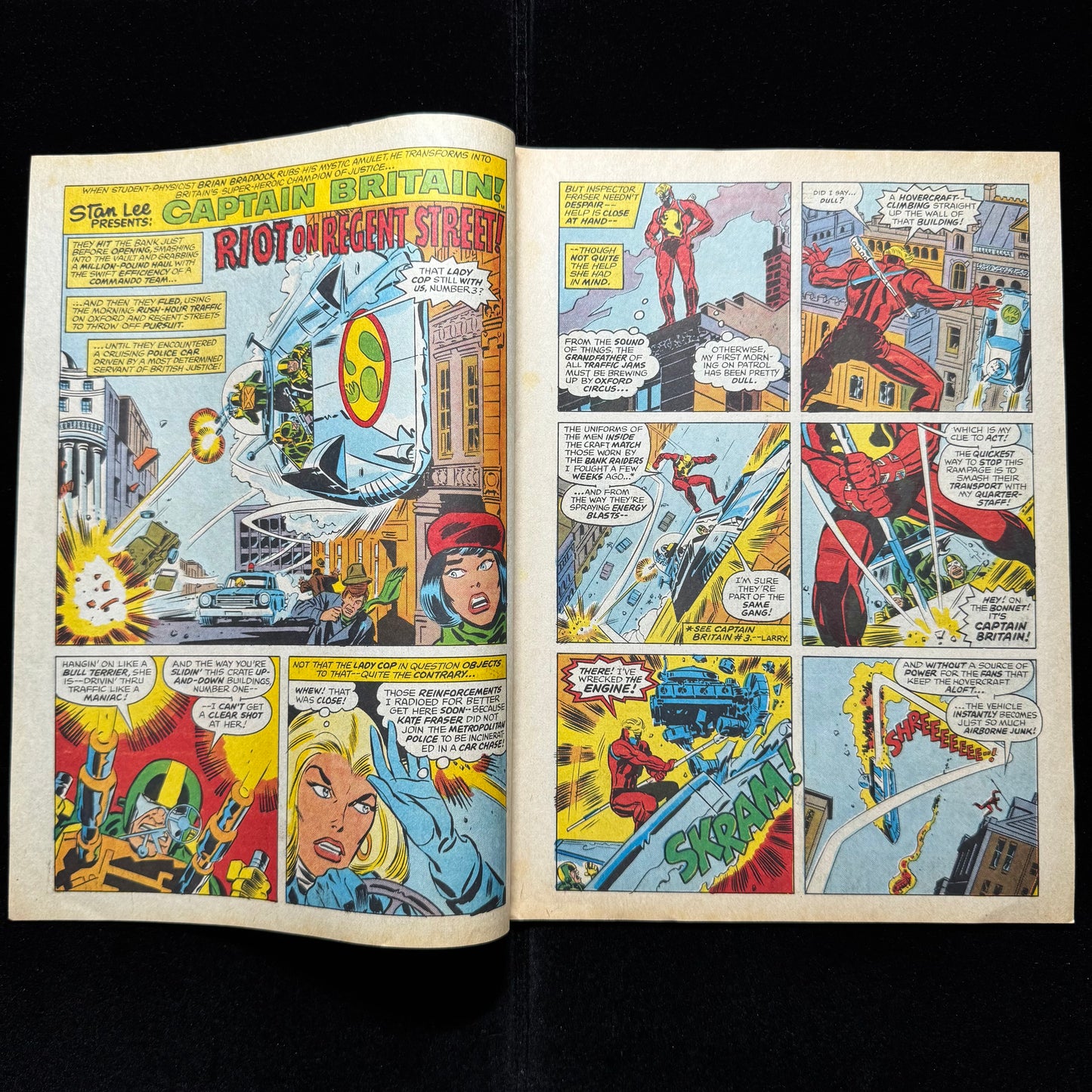 Captain Britain 8 - 1st App Of Betsy Braddock - Bronze Age Marvel Comics 1976