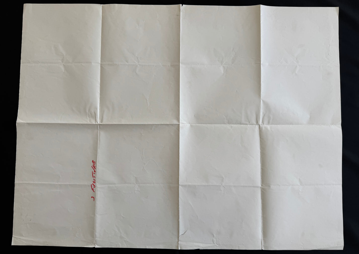Three Fugitives 1989 - Original UK Quad Cinema Poster - Nick Nolte - Folded