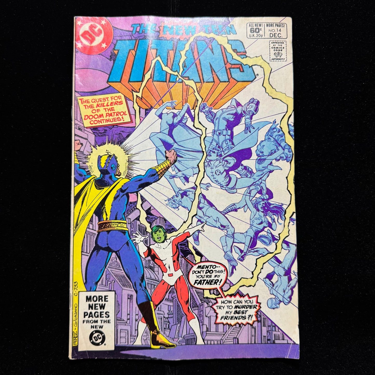 New Teen Titans 14 - Origin Of Doom Patrol - Bronze Age Dc Comics 1981