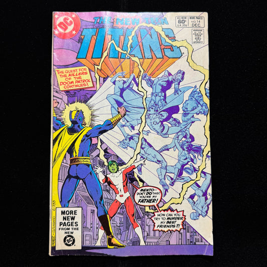 New Teen Titans 14 - Origin Of Doom Patrol - Bronze Age Dc Comics 1981