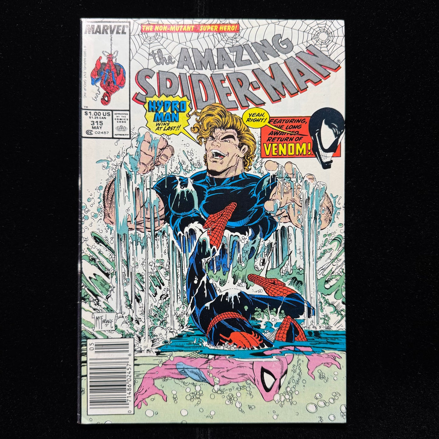 Amazing Spider-Man 315 - Newsstand Edition - 2nd Venom - Copper Age Marvel 1989