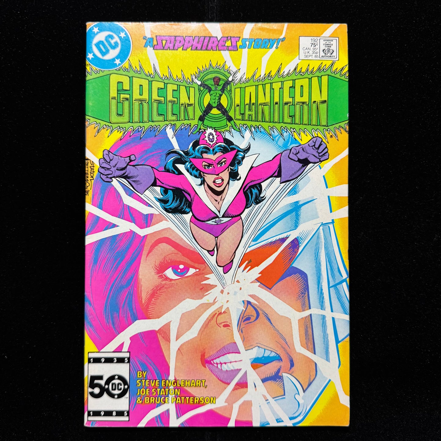 Green Lantern 192 - Origin Of Star Sapphire - Copper Age Dc Comics 1985