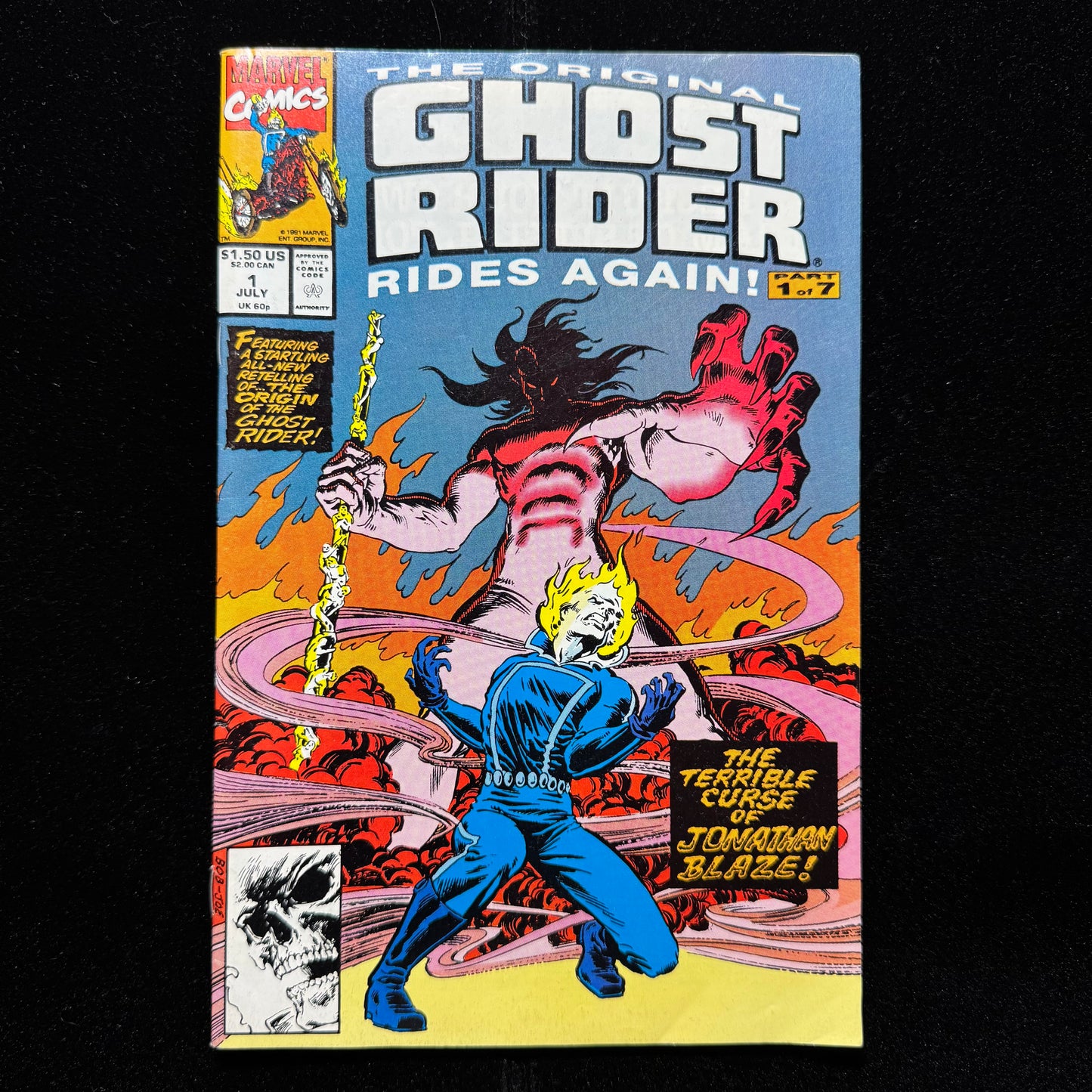 The Original Ghost Rider Rides Again 1 - Copper Age Marvel Comics 1991