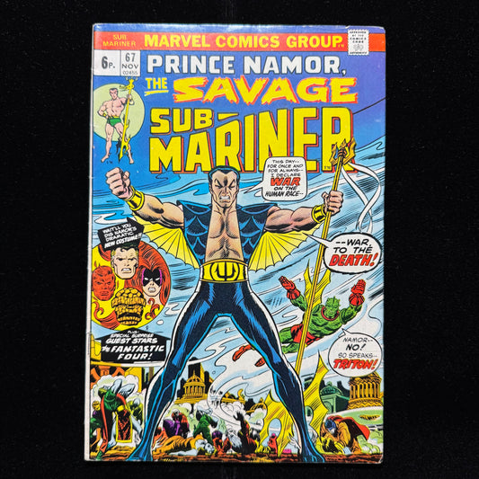 Sub-Mariner 67 - Debut New Sub-Mariner Costume - Bronze Age Marvel Comics 1973