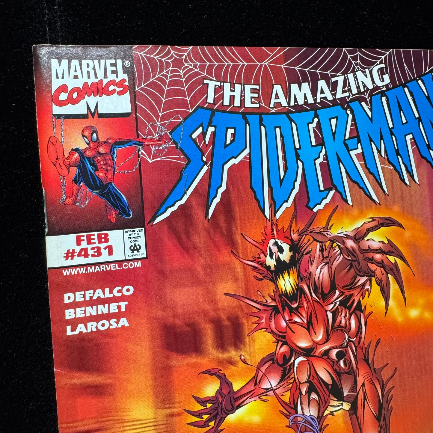 Amazing Spider-Man 431 - 1st Cover & 2nd App Of Carnage Cosmic - Modern Age 1998
