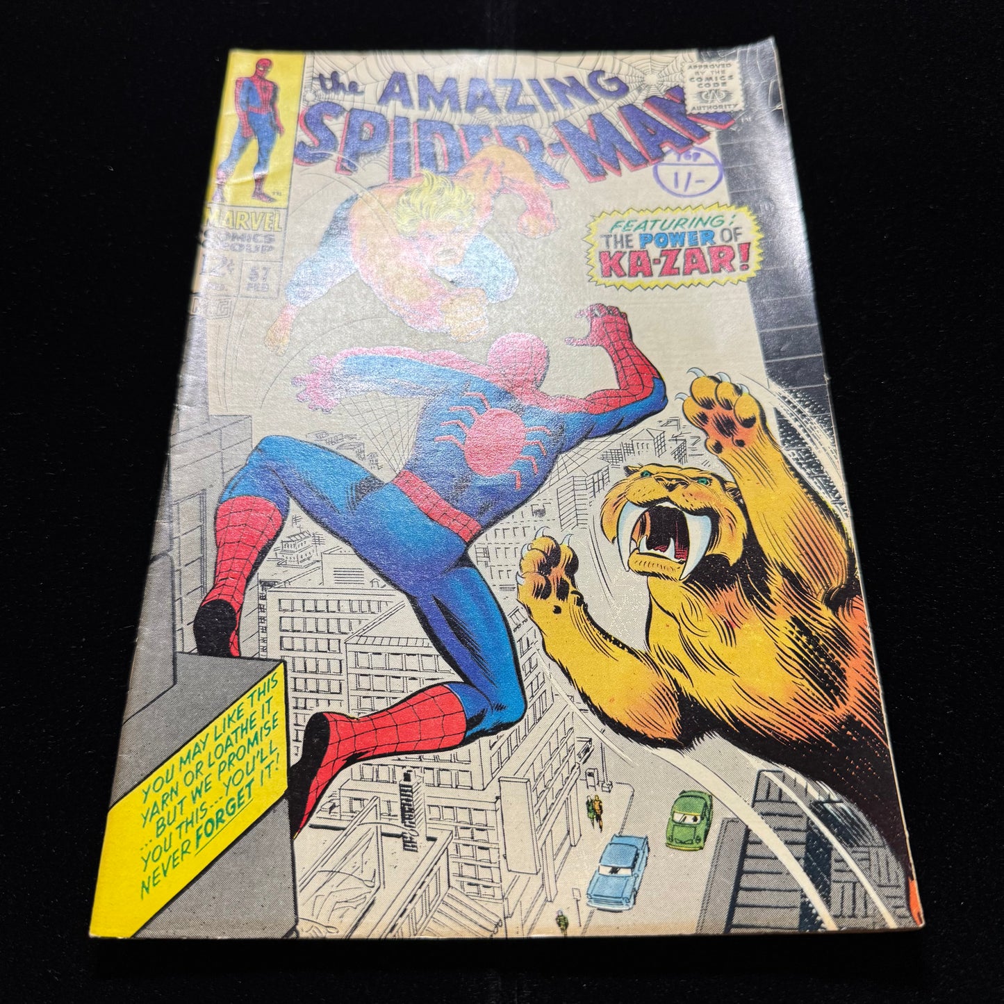 Amazing Spider-Man 57 - Spider-Man And Ka-Zar 1st Meet - Silver Age Marvel 1968