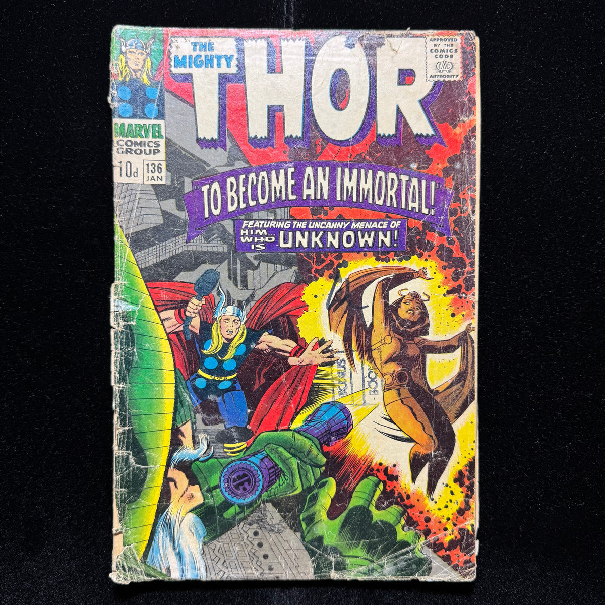 Thor 136 - 1st App Sif, 1st App Of The Lurking Unknown - Silver Age Marvel 1967