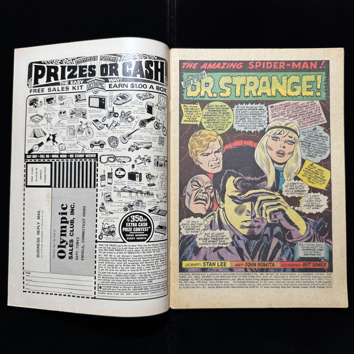 Amazing Spider-Man 109 - Bronze Age Marvel Comics 1972