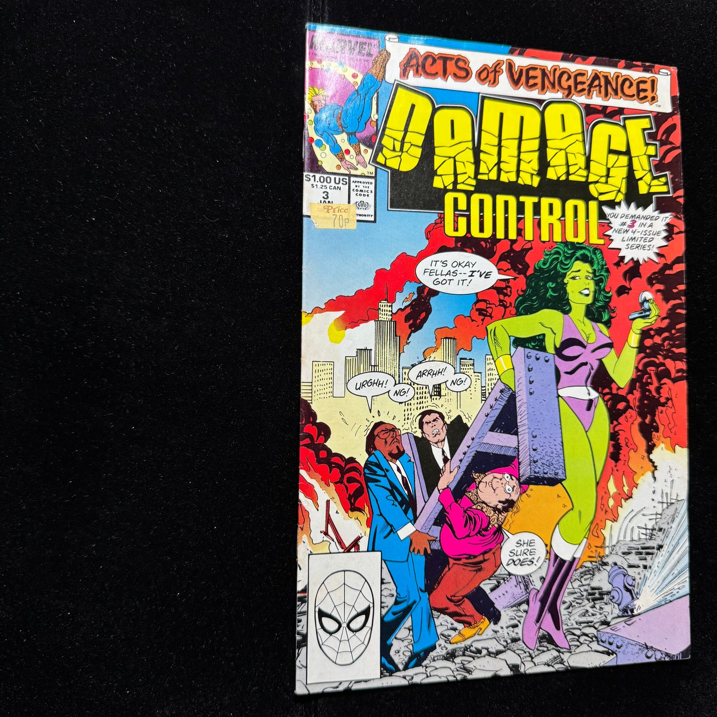 Damage Control 3 - Copper Age Marvel Comics 1990