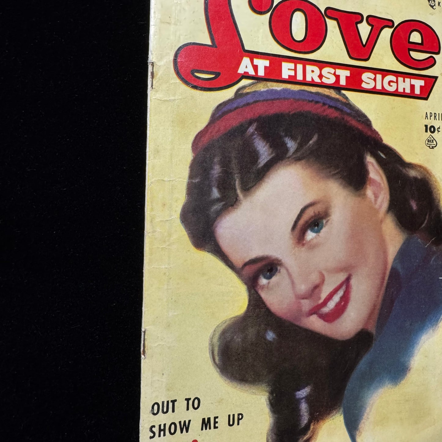 Love At First Sight 4 - Scarce Golden Age Romance Ace Comics 1950
