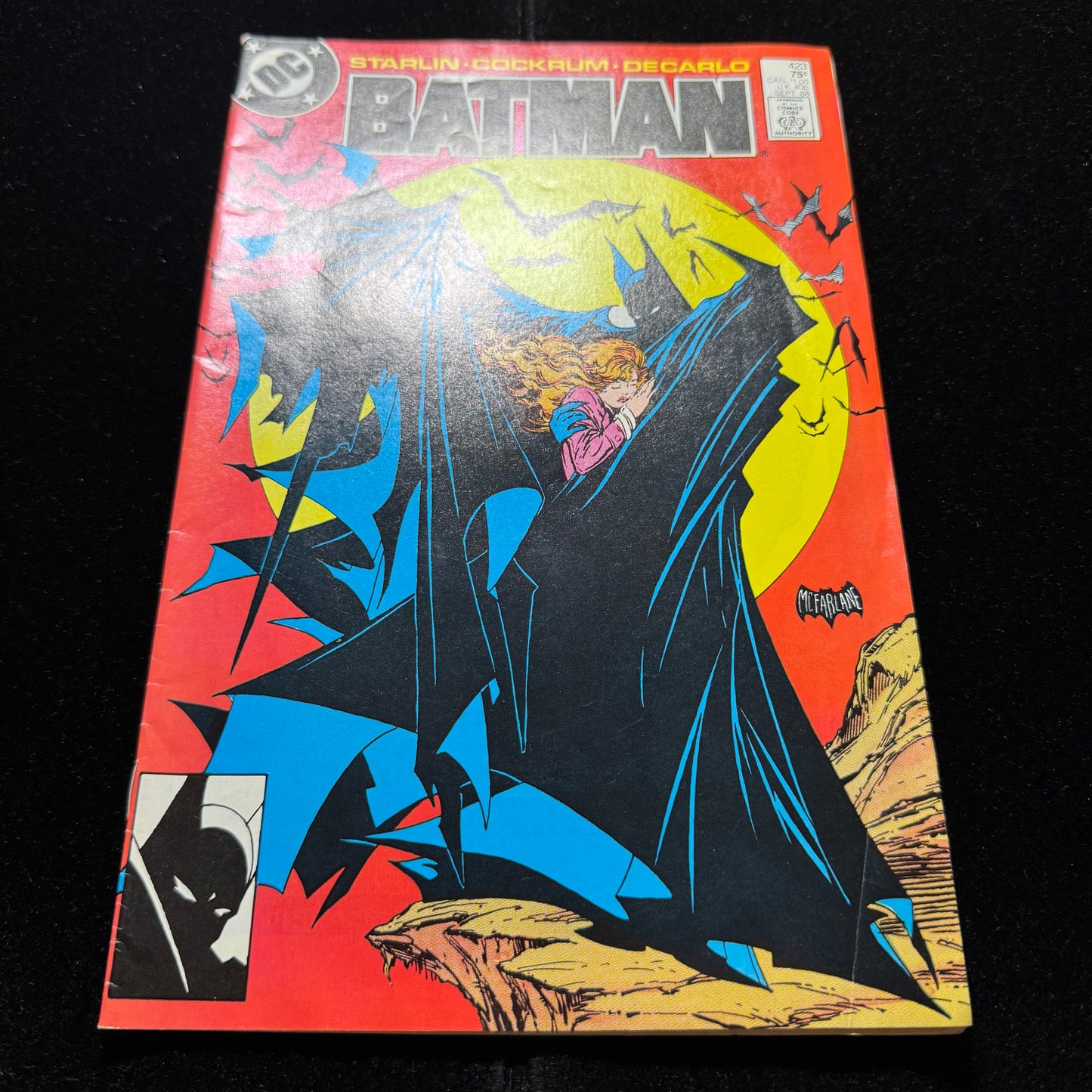 Batman 423 - Iconic Cover Art By Todd McFarlane - Copper Age Dc Comics 1988