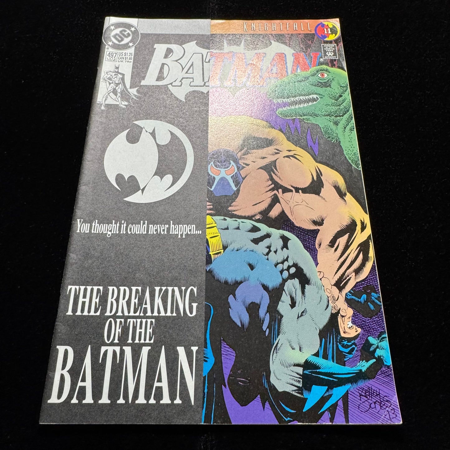 Batman 497 - Bane Breaks Batman’s Back - Variant - Modern Age Dc Comics 1993